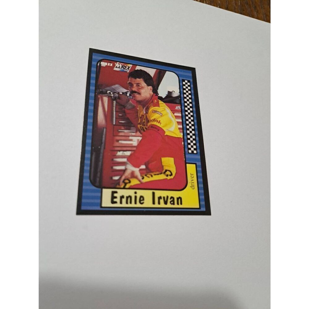 Vintage 1991 Maxx #4 Ernie Irvan Race Car Nascar Trading Card